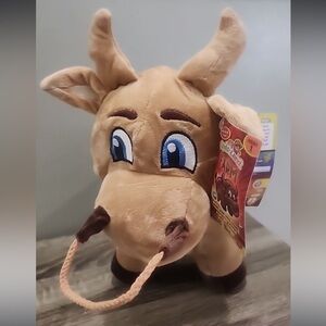 Sqwishland Farm Poe The Sqwull 10"‎ Plush New with Tags Brown Bull series 1 NWT